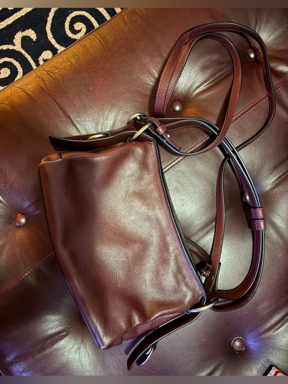 Marc by Marc Jacobs Plum Leather Crossbody Bag - Picture 3 of 4